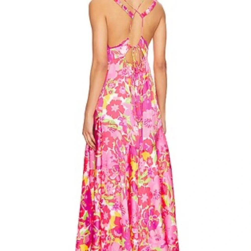Free People All A Bloom Floral Maxi Dress NWOT Neon Pop Floral small